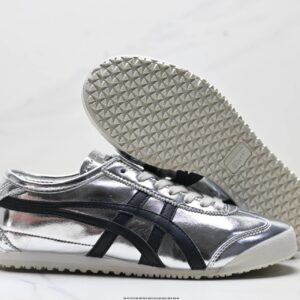 onitsuka tiger nippon made mexico 66 deluxe sneakers silver black