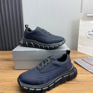 prada re nylon sneakers blue