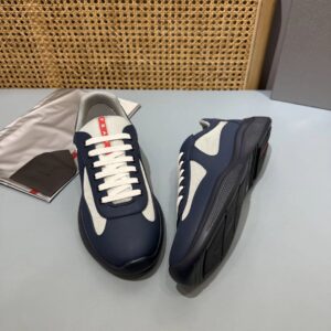 prada america's cup navy sneakers
