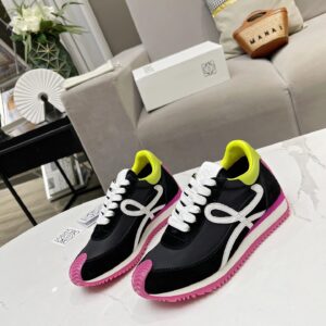 loewe hidden heel sneakers black white