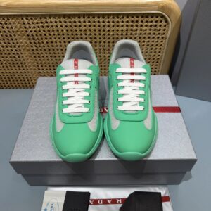 prada americas cup mint green sneakers