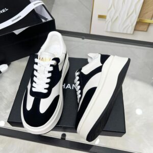 chanel 25c sneakers black