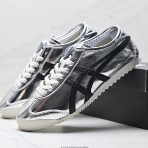 onitsuka tiger nippon made mexico 66 deluxe sneakers silver black