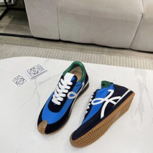 loewe hidden heel sneakers blue white