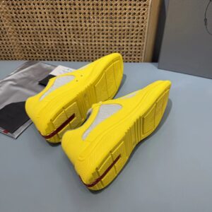 prada americas cup lemon yellow sneakers