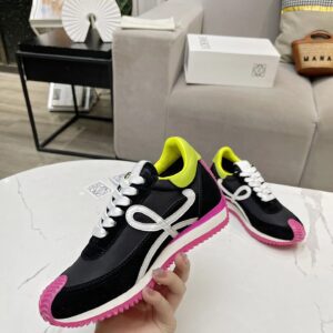 loewe hidden heel sneakers black white