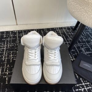 ysl white sl80 high top sneakers