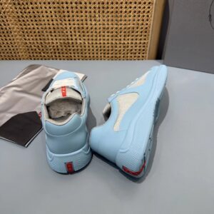 prada americas cup light blue sneakers