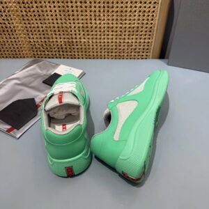 prada americas cup mint green sneakers
