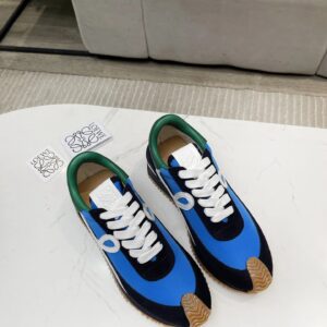 loewe hidden heel sneakers blue white