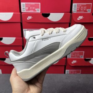 puma bread sneakers white grey