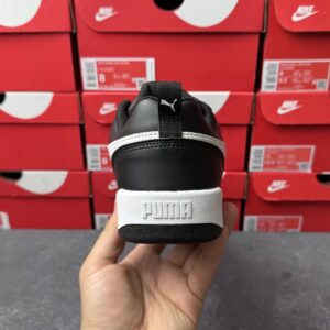 puma bread sneakers black white