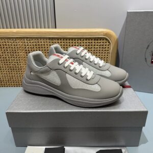 prada america's cup grey sneakers