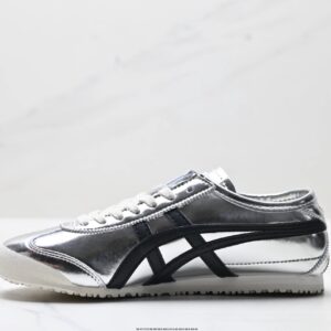 onitsuka tiger nippon made mexico 66 deluxe sneakers silver black