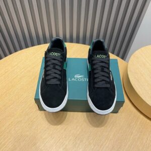 lacoste black classic sneakers