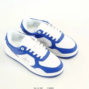 alo yoga runner sneakers blue white