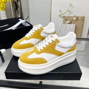 chanel 25c spring sneakers yellow
