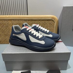 prada america's cup navy sneakers
