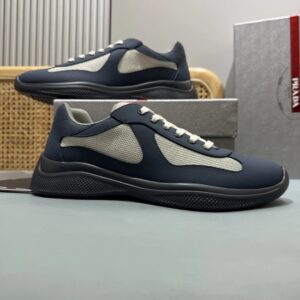 prada america's cup navy sneakers