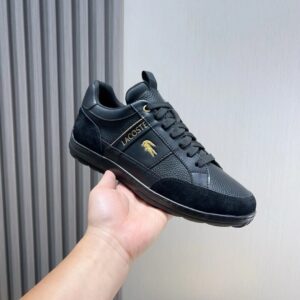 lacoste black premium sneakers