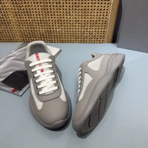 prada america's cup grey sneakers