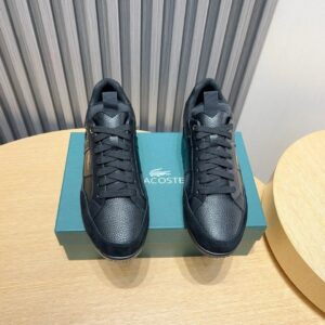 lacoste black premium sneakers