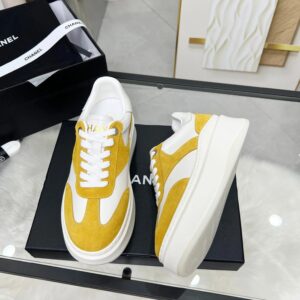 chanel 25c spring sneakers yellow