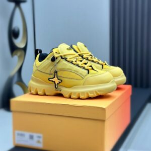 dior x levis hamilton sneakers yellow