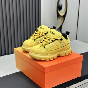 dior x levis hamilton sneakers yellow