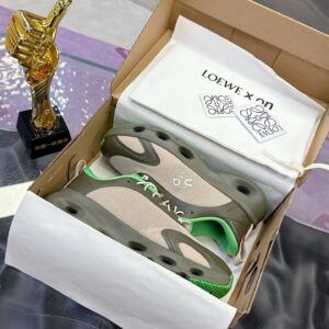 loewe x on 3.0 cloudventure sneakers olive green