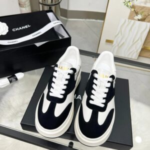 chanel 25c sneakers black