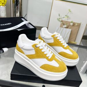 chanel 25c spring sneakers yellow