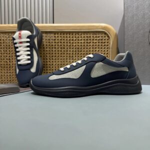prada america's cup navy sneakers