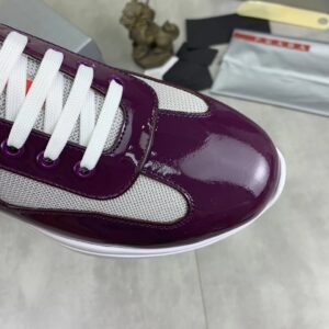 prada casual sneakers wine red