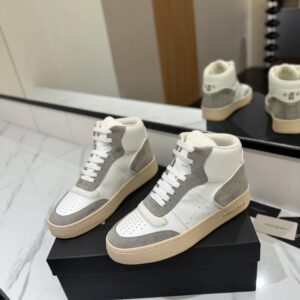 saint laurent sl61 sneakers white grey