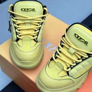 dior x levis hamilton sneakers yellow