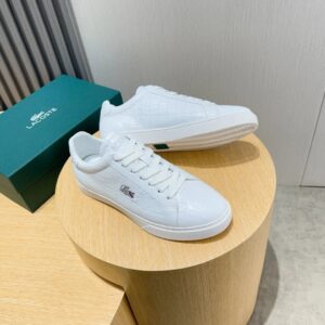 lacoste classic white sneakers