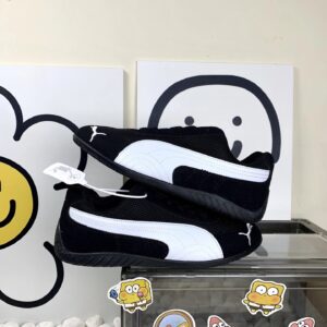 puma mesh sneakers black