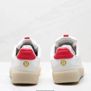 lululemon lifestyle low sneakers white red