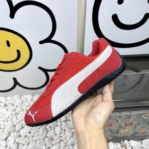 puma mesh sneakers red