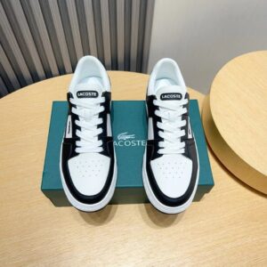 lacoste classic leather shoes black