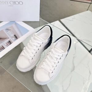 jimmy choo diamond sneakers black white