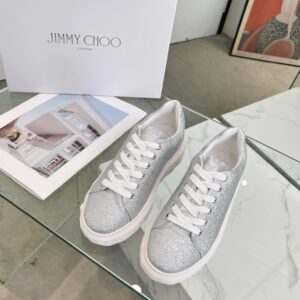jimmy choo diamond sneakers silver
