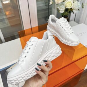 jimmy choo diamond sneakers white