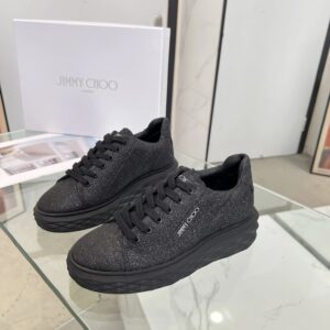 jimmy choo diamond sneakers black