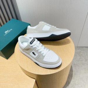lacoste classic leather sneakers white
