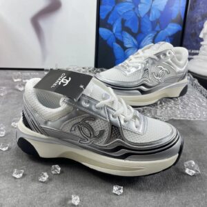 chanel 23c sneakers silver