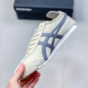 onitsuka tiger mexico 66 slip on sneakers beige blue