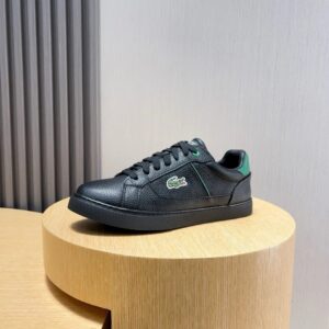 lacoste black casual sneakers