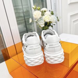 jimmy choo studded sneakers white